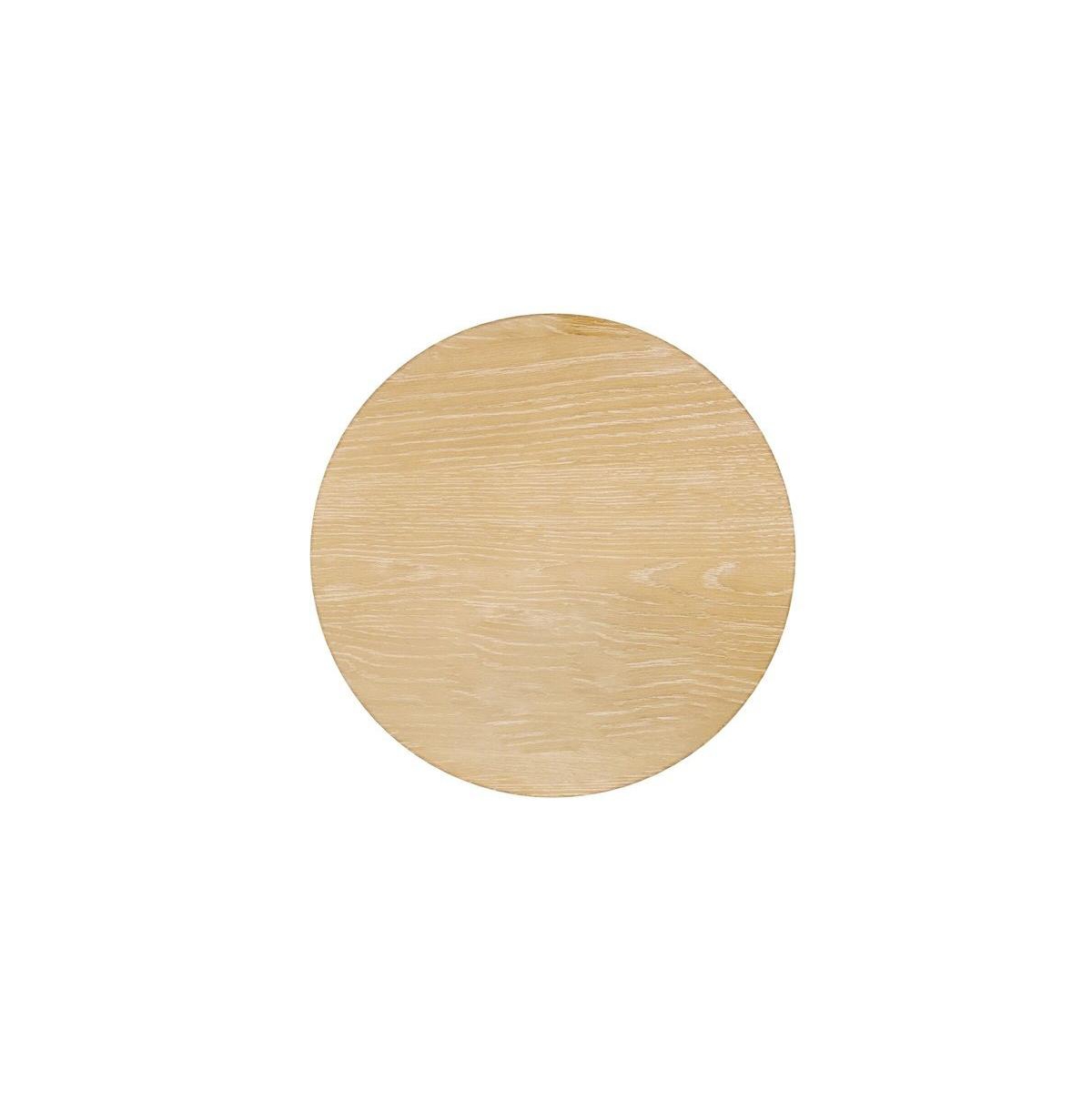 Starlight Canyon Home Round End Table, Light Wood Finish, Transitional Style, Single Piece