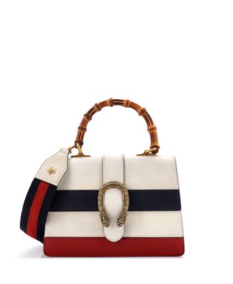 Medium Dionysus Bamboo Top Handle Bag Colorblock Leather