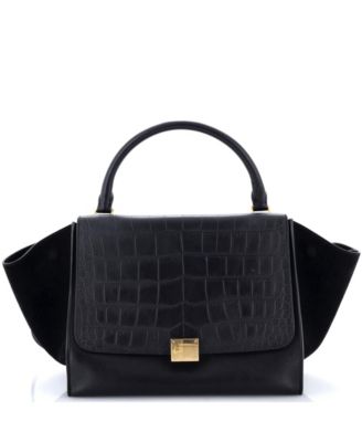 Medium Trapeze Bag Embossed Leather