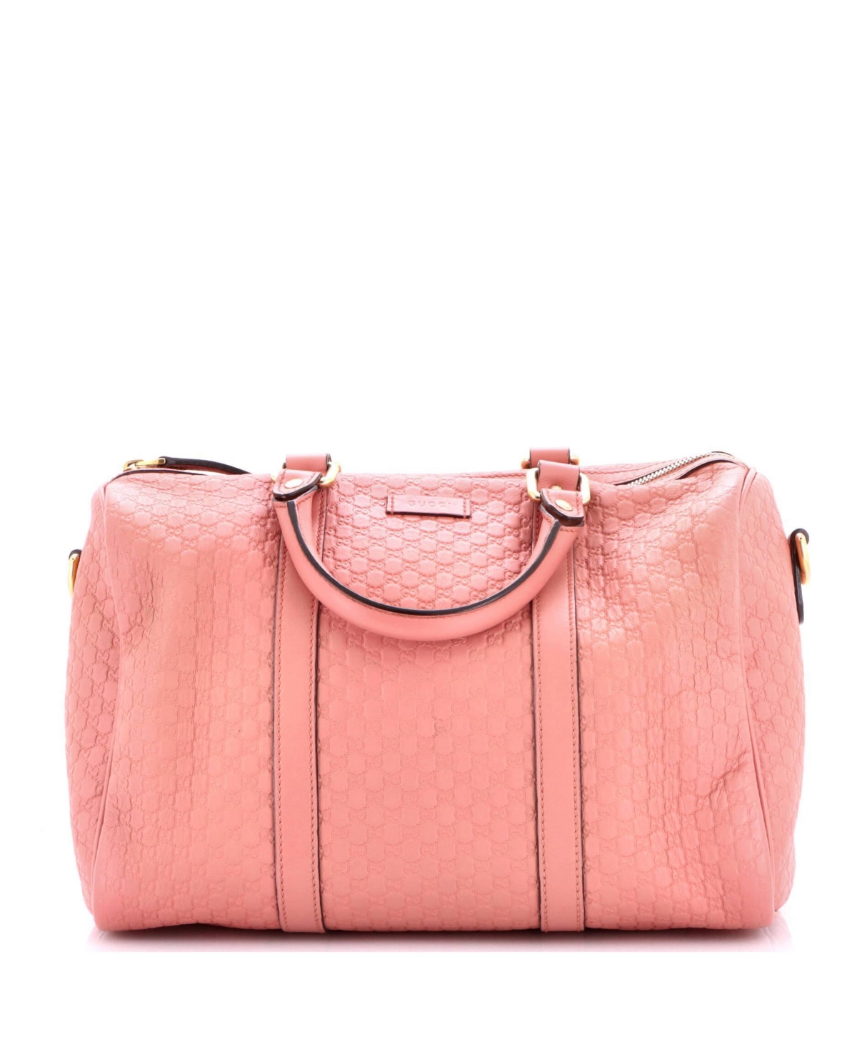 Pre-Owned Gucci Medium Joy Boston Bag Microguccissima Leather - Pink