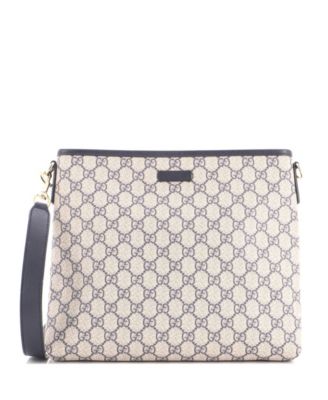 Medium Zip Top Messenger Bag GG Coated Canvas