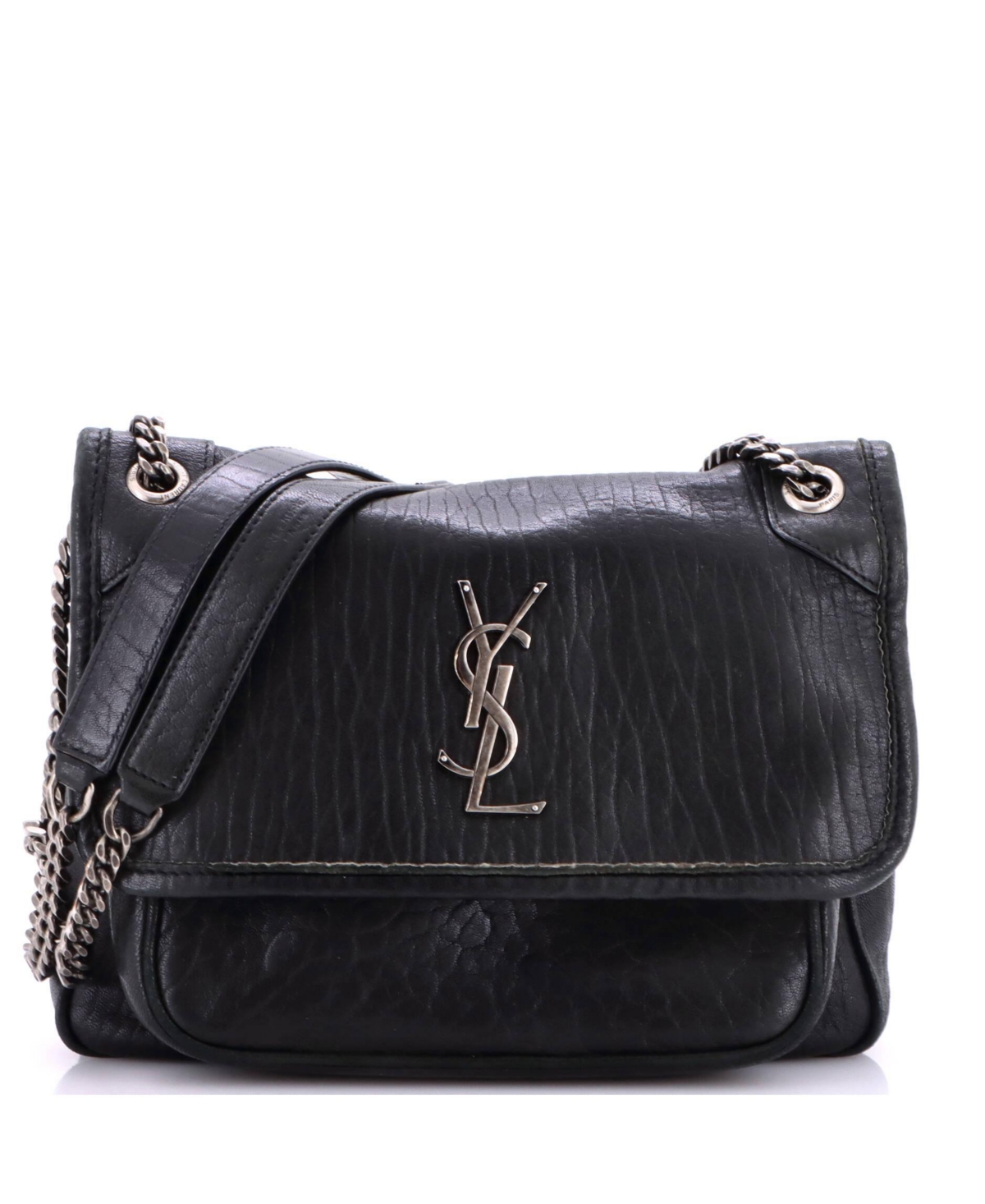 Pre-Owned Saint Laurent Baby Niki Chain Flap Bag Leather