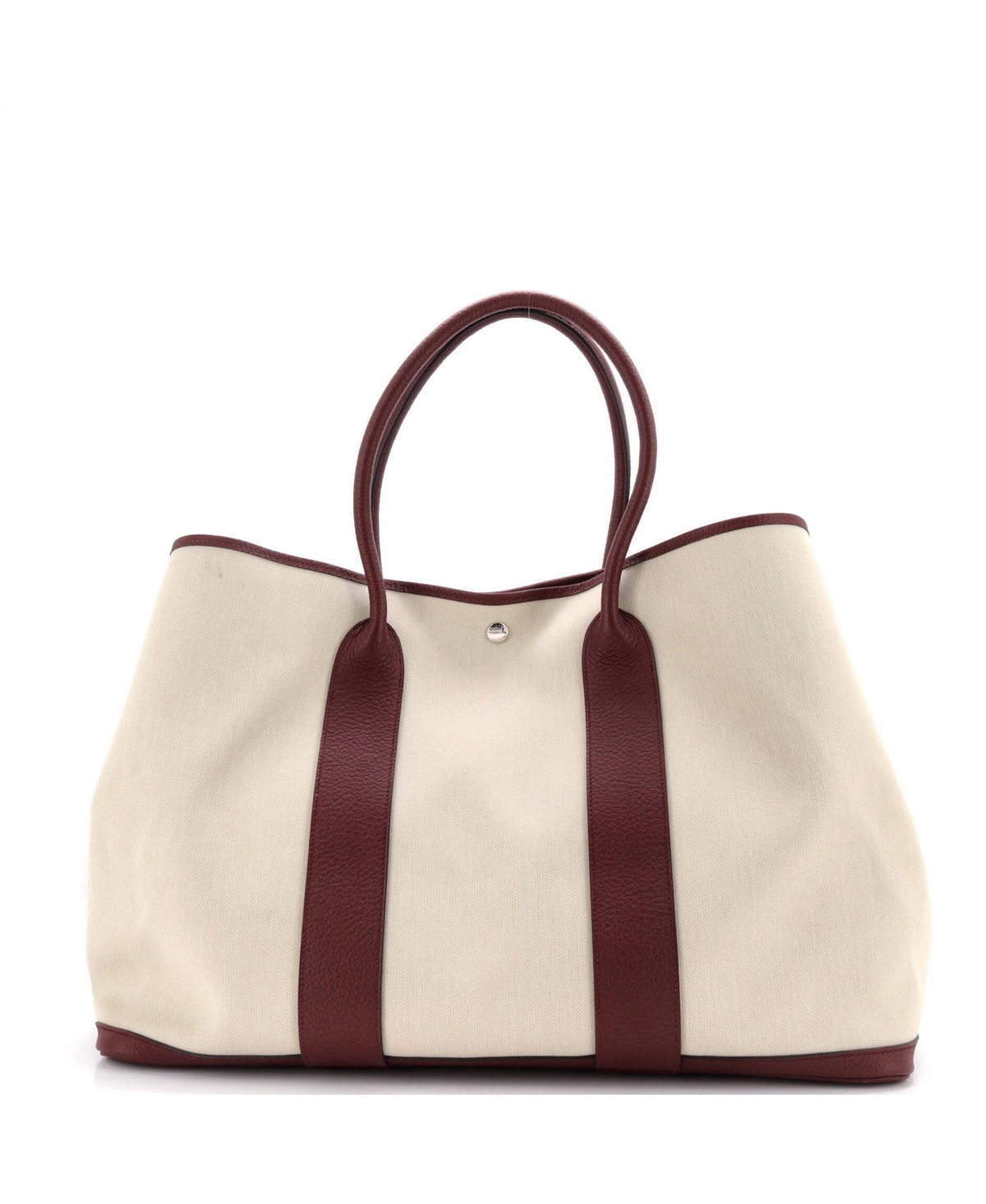 Pre-Owned Hermes 49 Garden Party Tote Toile and Leather