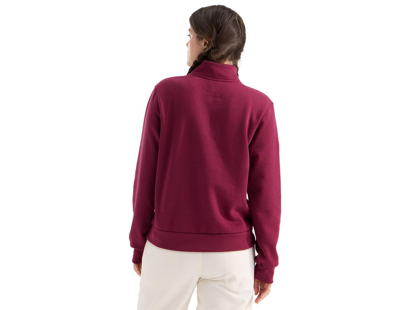 Женская толстовка The North Face Evolution Simple Dome Regular 1/4 Zip, цвет: Бордовый — фото 2