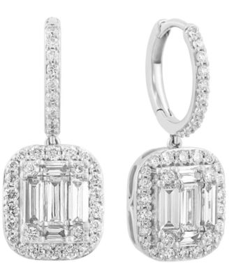 Lab-Grown Diamond Huggie Earrings (1-7/8 ct. t.w.) in 14k White Gold