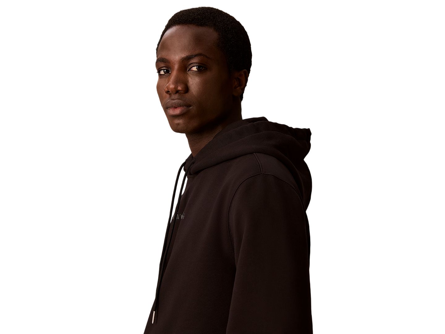 Мужское худи Calvin Klein CK Logo Classic-Fit, цвет: Чёрный — фото 4