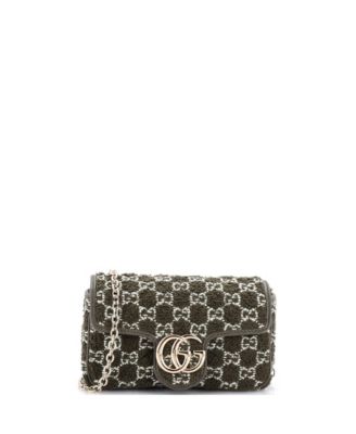 Mini GG Marmont Flap Bag Matelasse GG Boucle Tweed