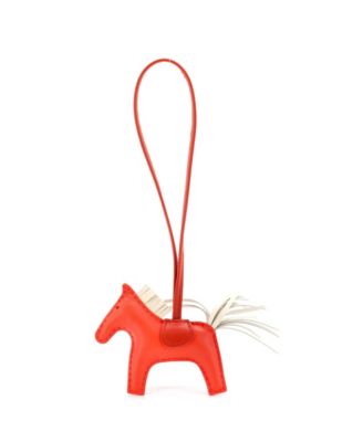 GriGri Rodeo Horse-Shaped Leather Bag Charm, 3"W x 3"H x 1"D