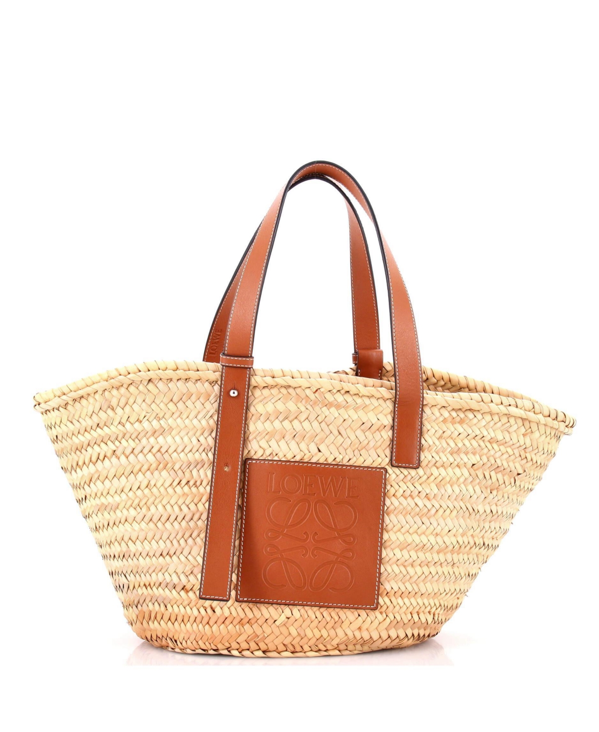 Pre-Owned Loewe Medium Basket Tote Raffia