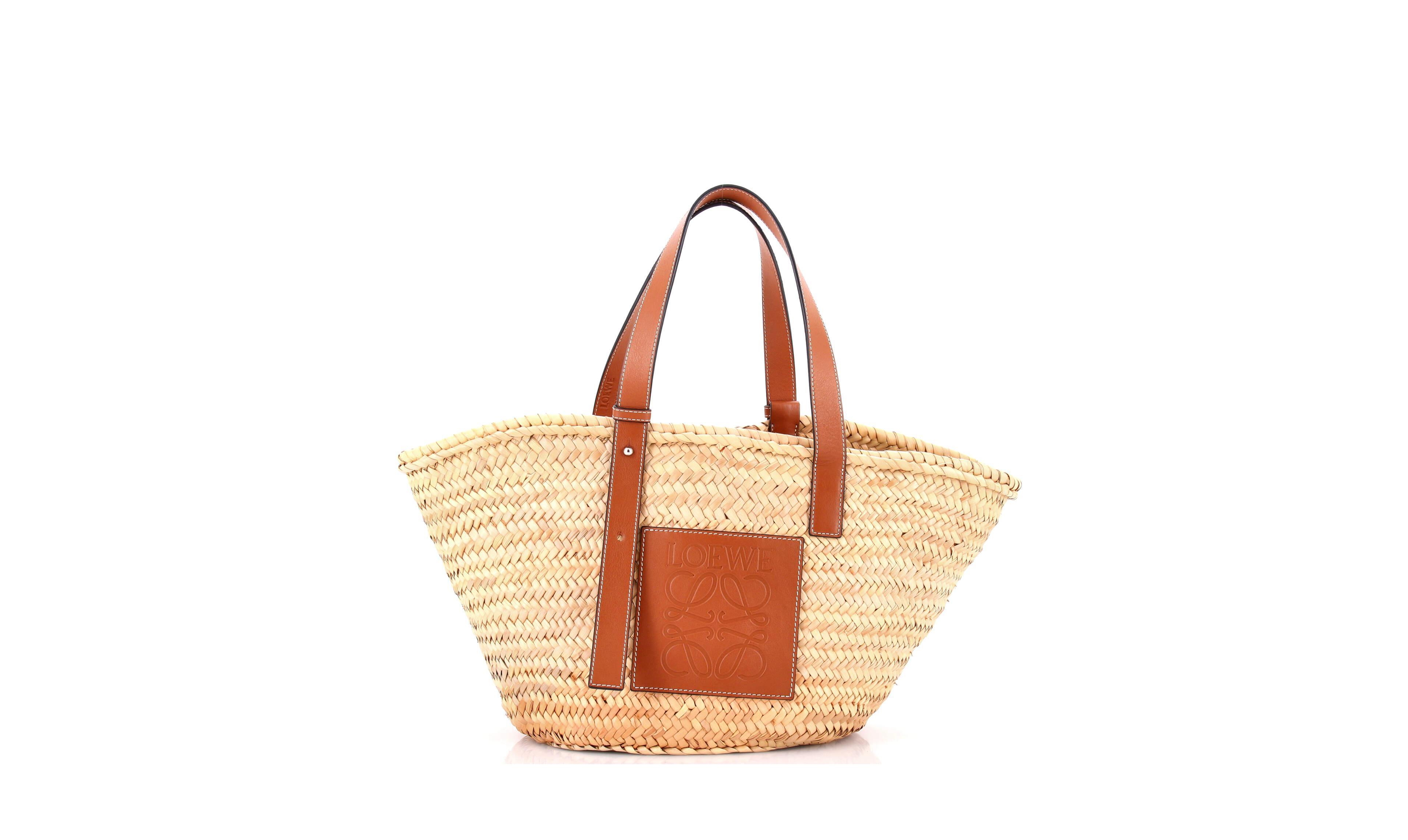 Pre-Owned Loewe Medium Basket Tote Raffia