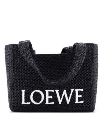 Large Paula's Ibiza Logo Tote Raffia