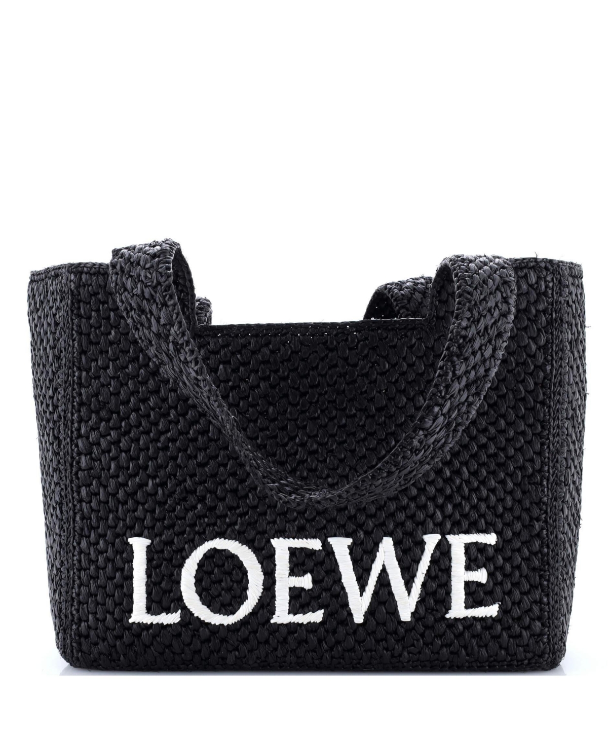 Pre-Owned Loewe Large Paula's Ibiza Logo Tote Raffia