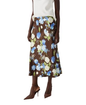 Women's Luna Satin Midi Slip Skirt