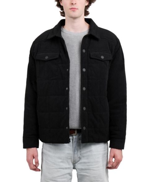 Мужская куртка XRAY Regular Fit Quilted Corduroy, цвет: Чёрный