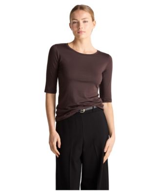 Women's Caline Jersey 3/4-Sleeve Fitted T-Shirt