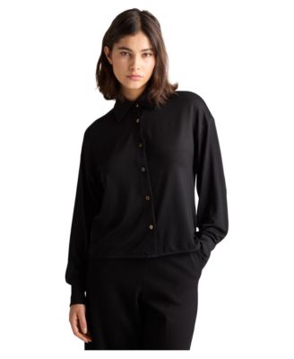 Women's Gart Button-Front Collared Long-Sleeve Shirt