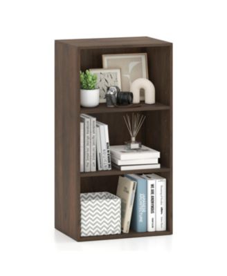 3 Open Shelf Bookcase Modern Storage Display Cabinet