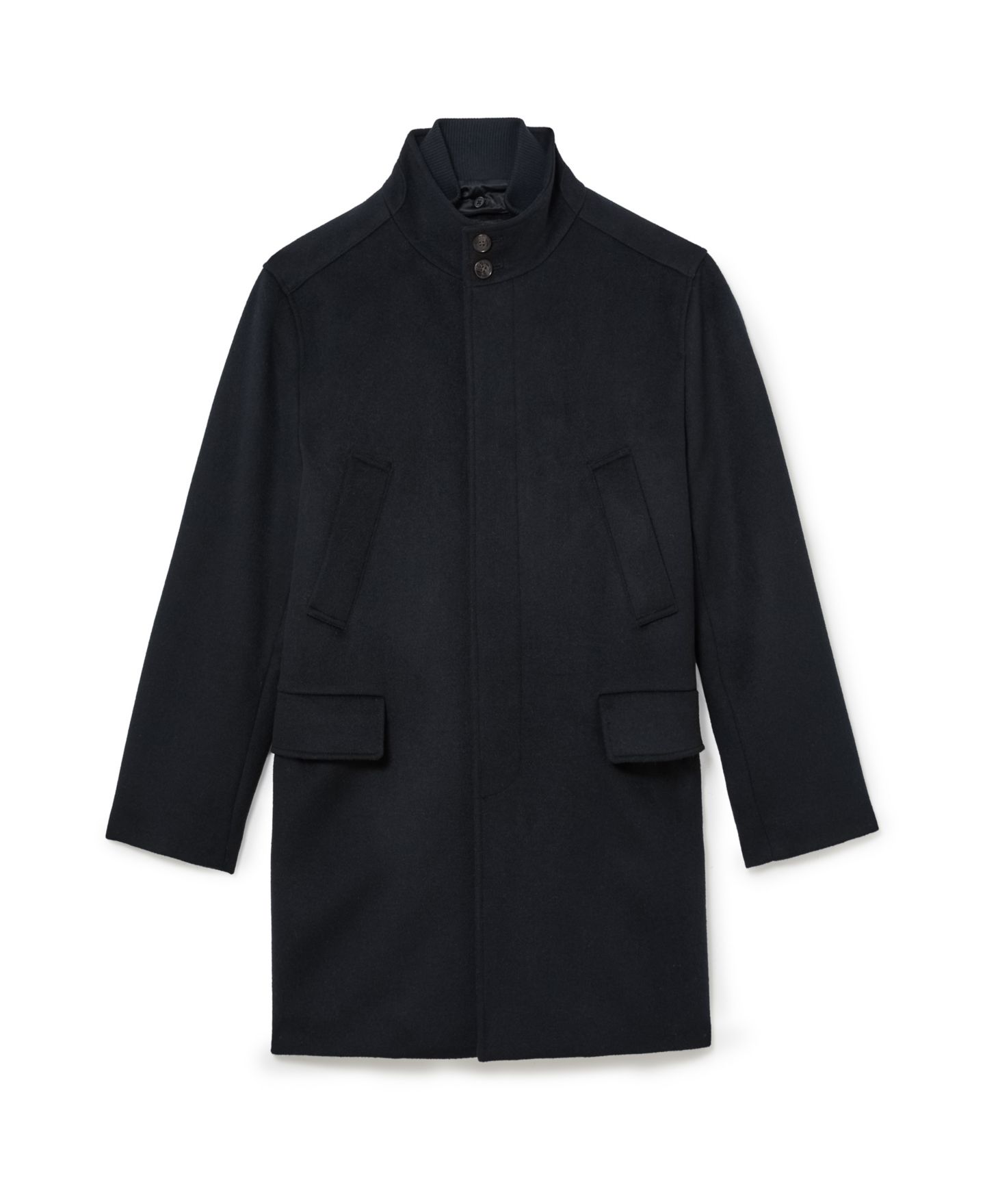 Мужское пальто REISS Fossil Wool-Blend Single-Breasted Removable Gilet-Insert, цвет: Тёмно-синий — фото 2