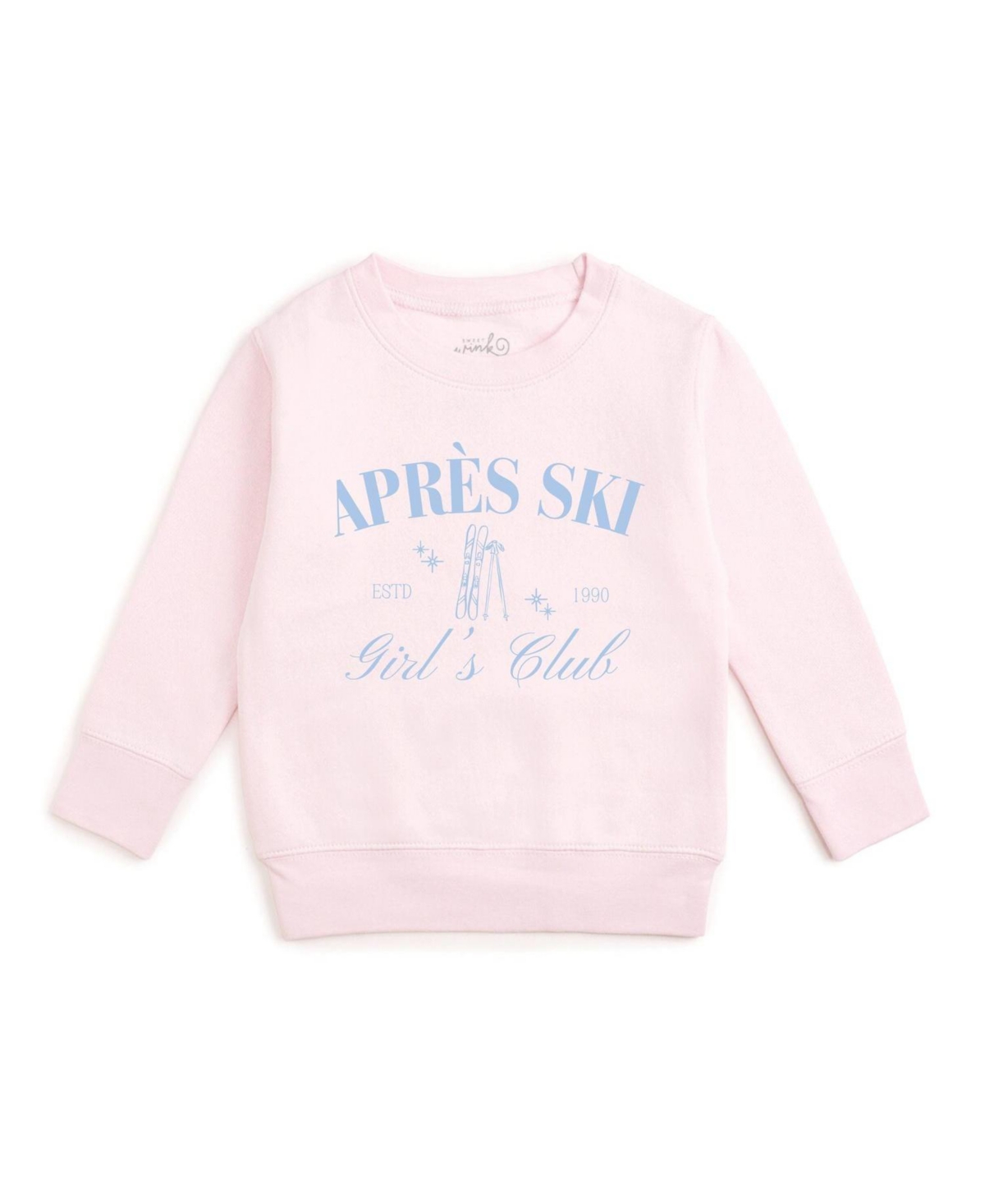 Sweet Wink Girls' 4-16 Apres Ski Club Crewneck Long-Sleeve Sweatshirt