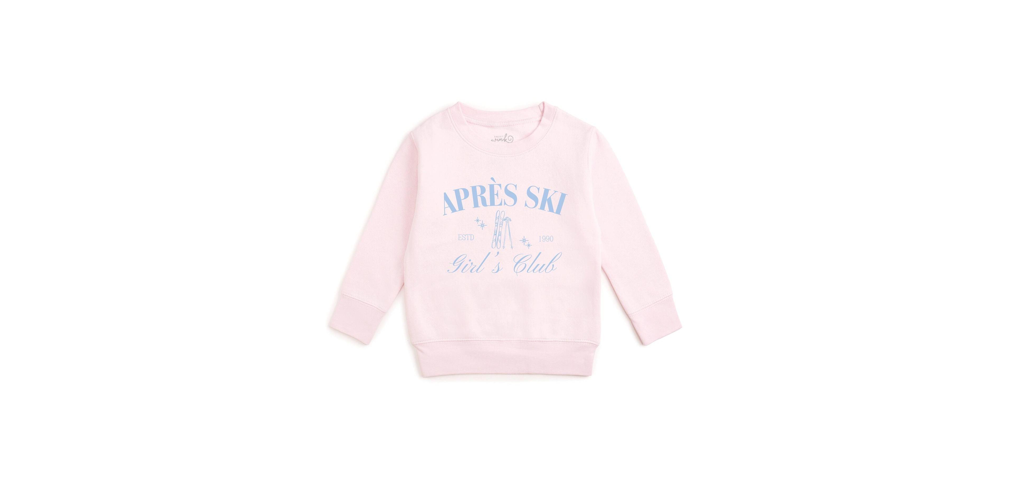 Sweet Wink Girls' 4-16 Apres Ski Club Crewneck Long-Sleeve Sweatshirt