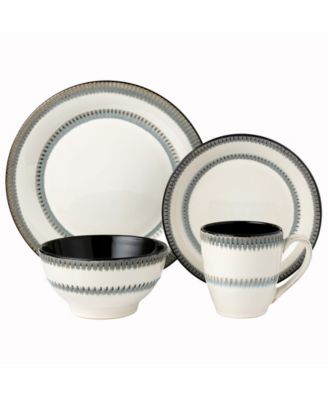 Stoneware Contrast, Set of 16
