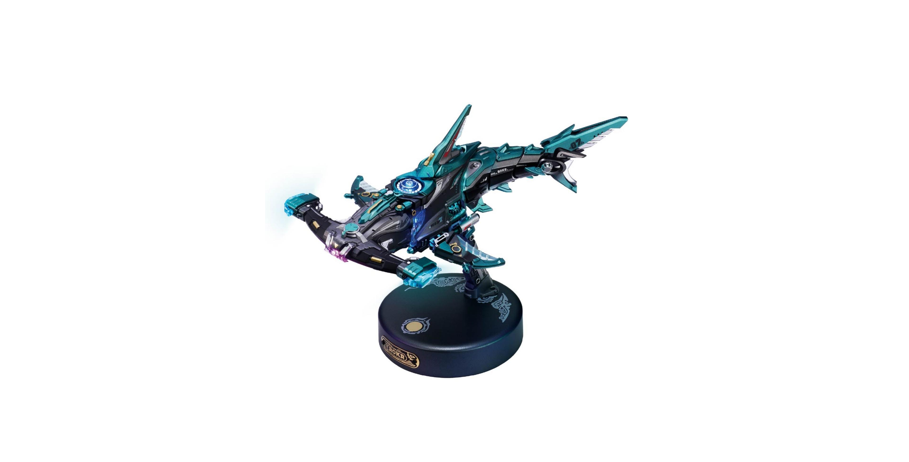 Robotime Hammerhead Shark Motorized Programmable Lighting Mechanical 122-Piece 3D Puzzle, Ages 14+