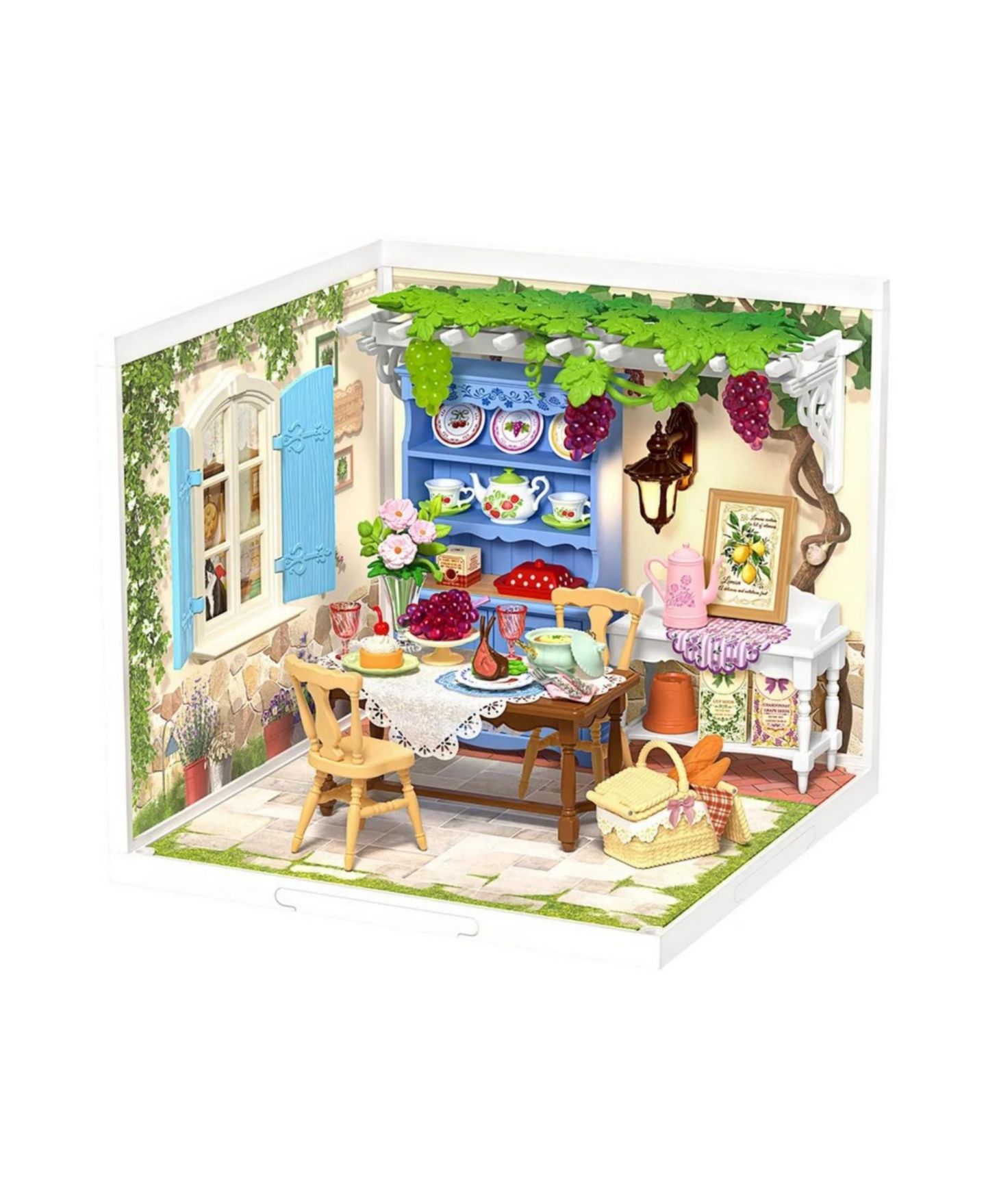 Детский конструктор Robotime Midsummer Dream Yard DIY Miniature LED Building Set, Ages 14+ — фото 1