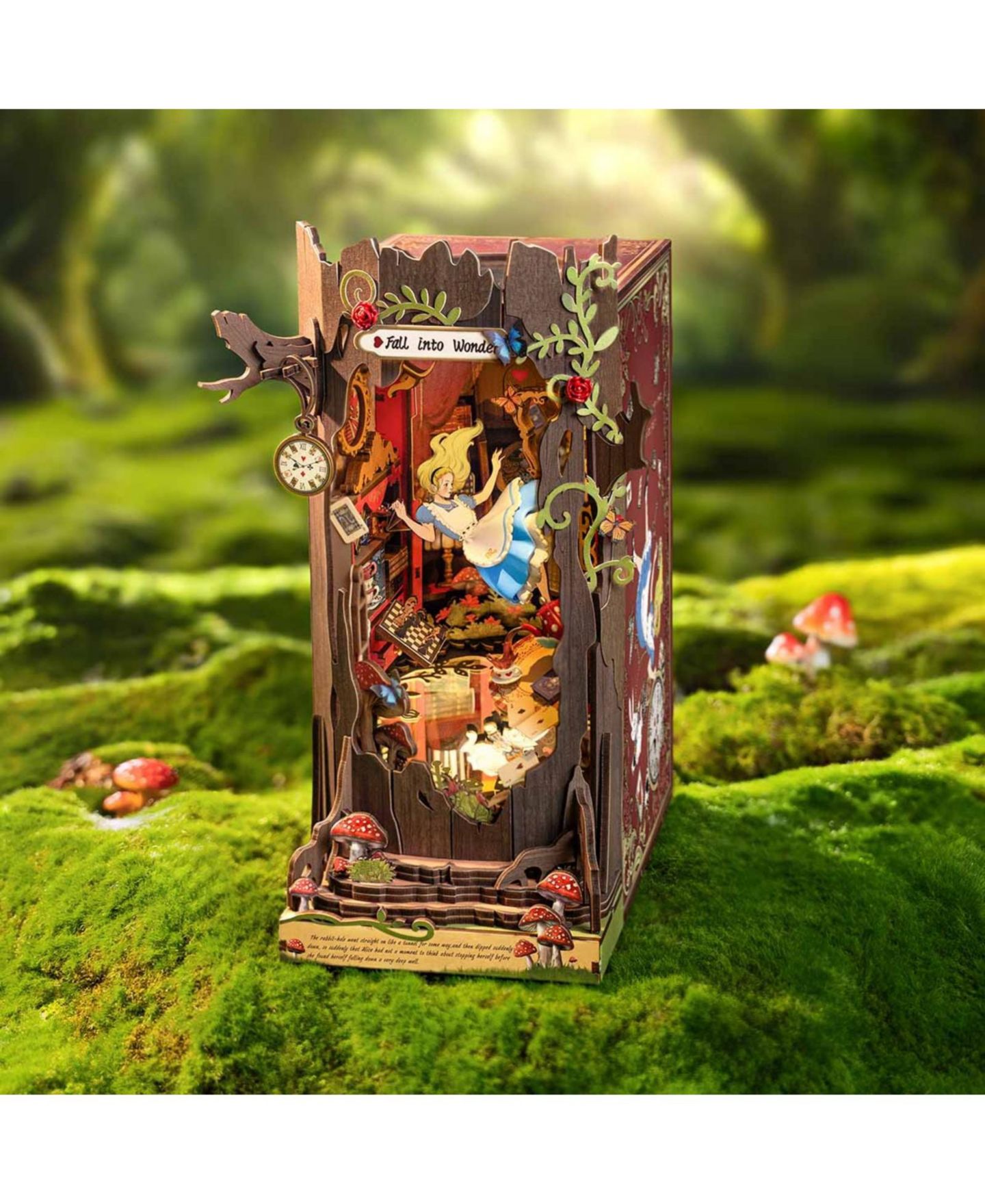 Детские конструкторы Robotime Enchanted Garden Book Nook Kit Building Set, Ages 14+ — фото 2
