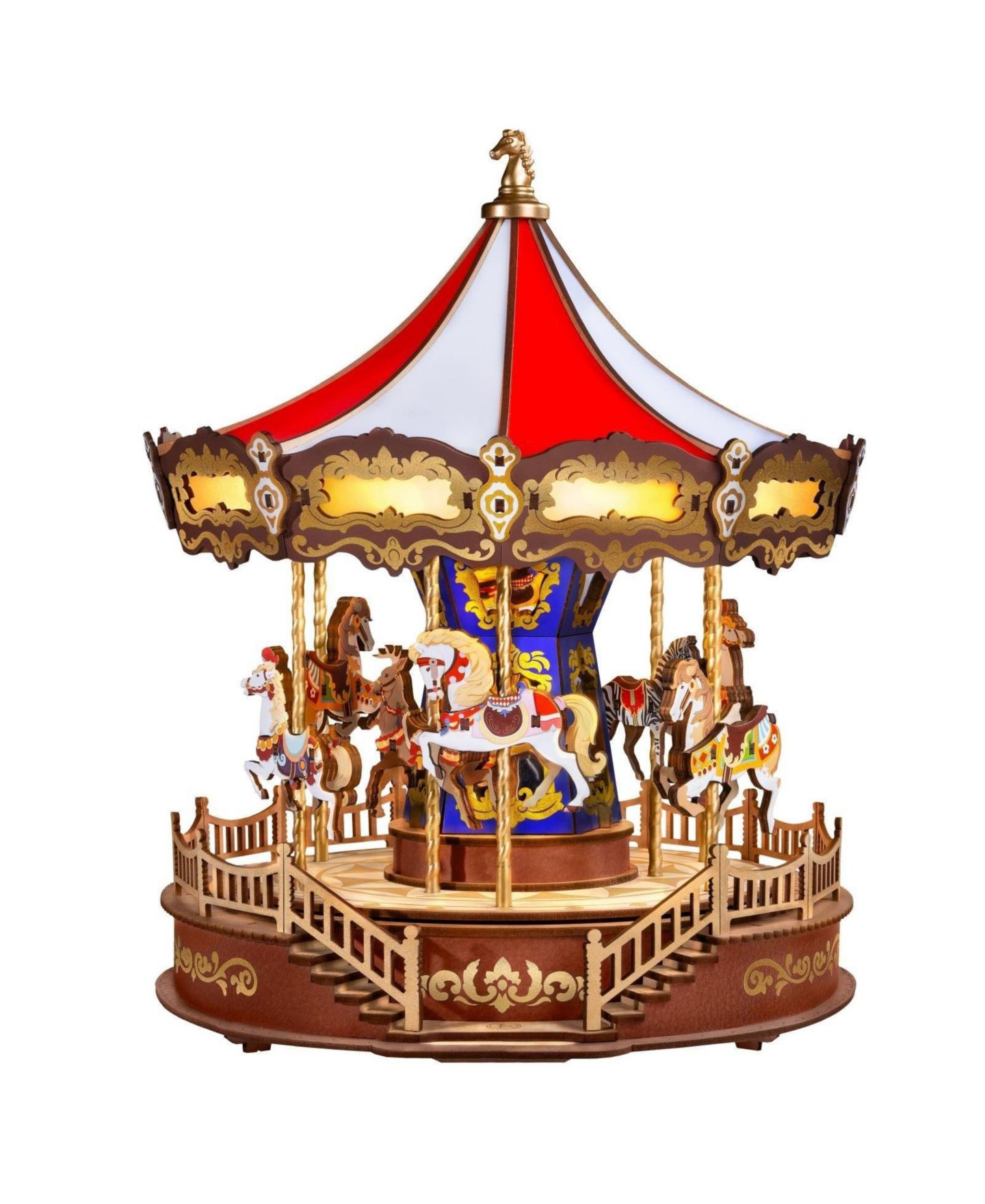 Детский конструктор Robotime Classic Carousel Music Box 3D Wooden Puzzle AMC01 265-Piece Building Set, Ages 14+ — фото 1