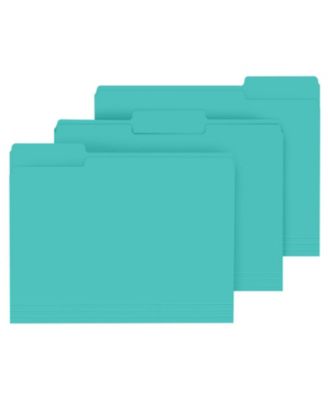 120 Pack Colored File Folders 1/3 Cut Tab Letter Size Organizer