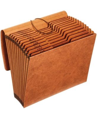 Heavy Duty Expanding File Organizer 12 Pockets Monthly Tabs Elastic Flap Closure