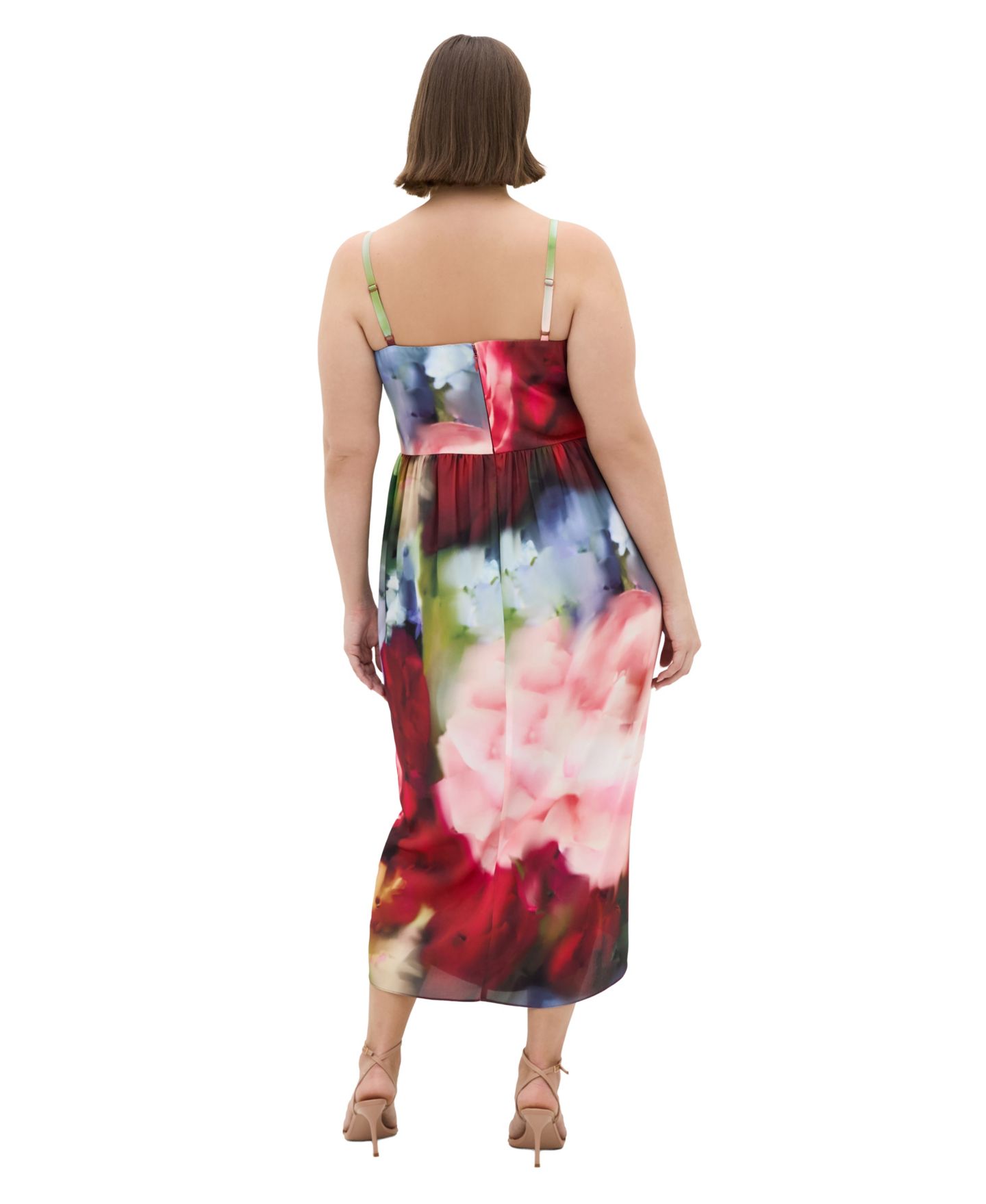 Женское платье CITY CHIC Sassy Floral Print Tulip Midi, цвет: Temptation Fl — фото 2