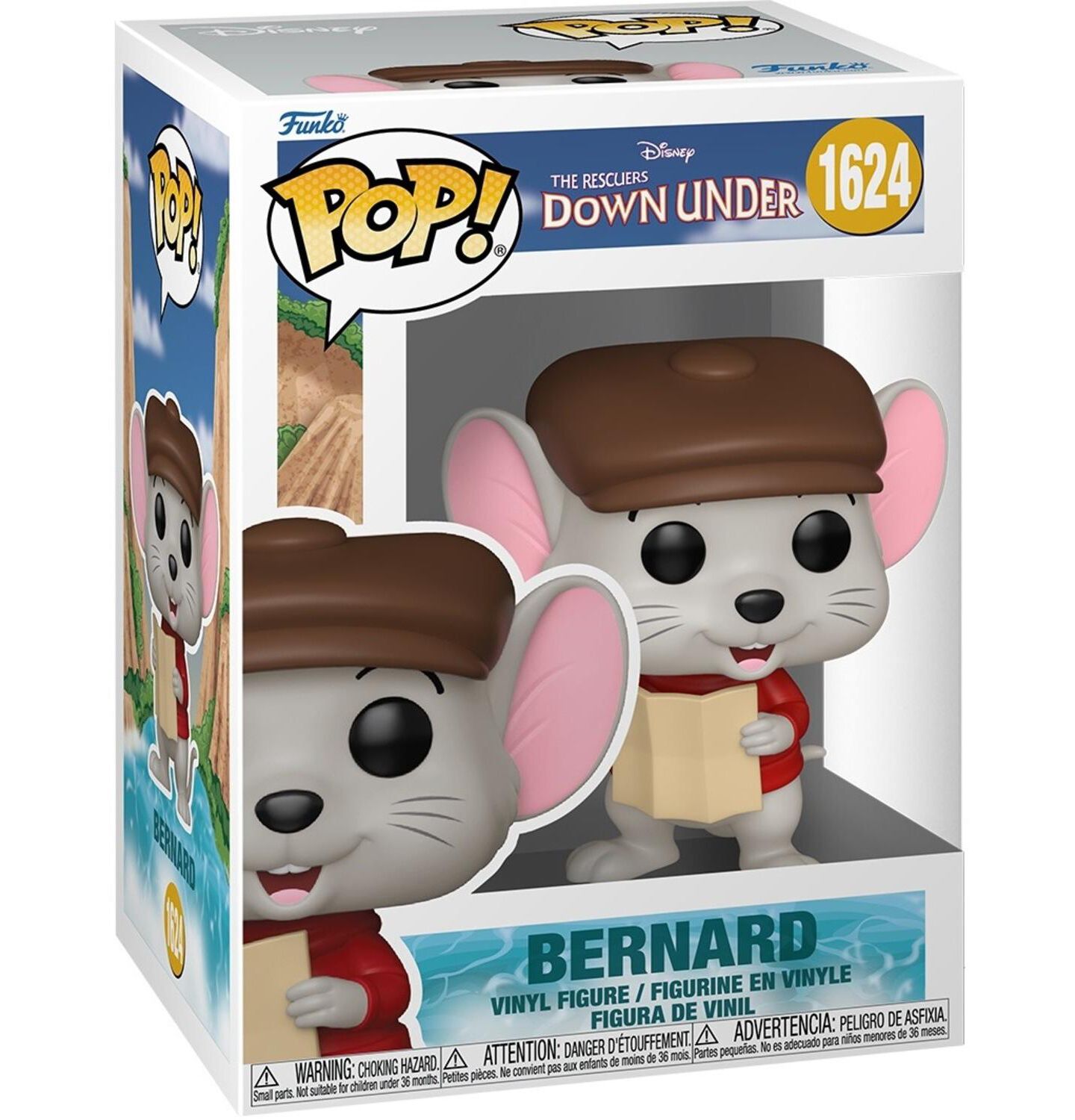 Детская фигурка Funko Pop! Bernard The Rescuers Down Under 3.6" Vinyl Action Figure Ages 3+ — фото 2