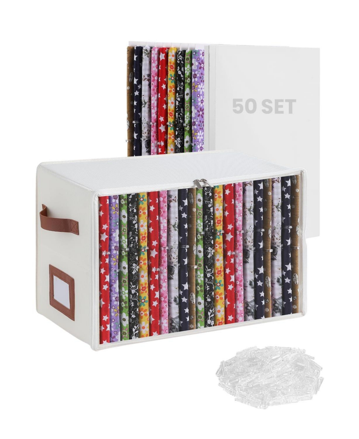 Aeelike Fabric Storage Bin Organizer Set 251 Piece Quilting Sewing Supplies
