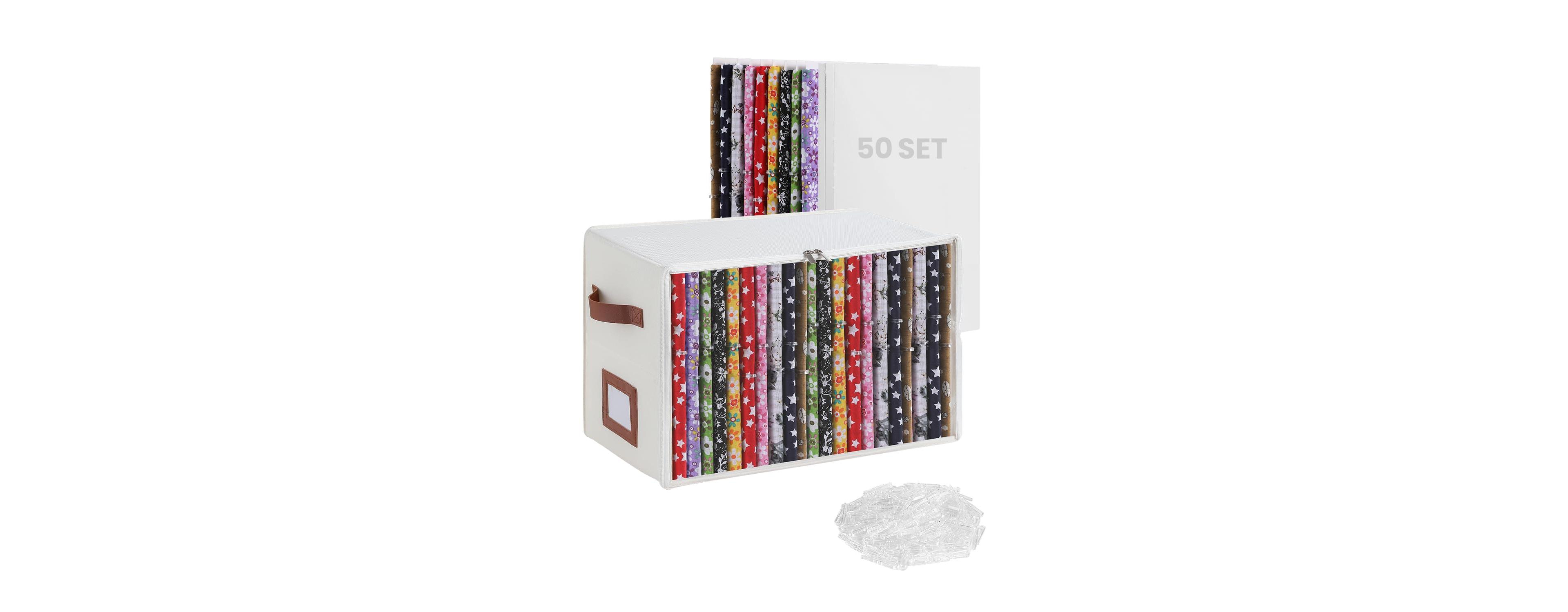 Aeelike Fabric Storage Bin Organizer Set 251 Piece Quilting Sewing Supplies
