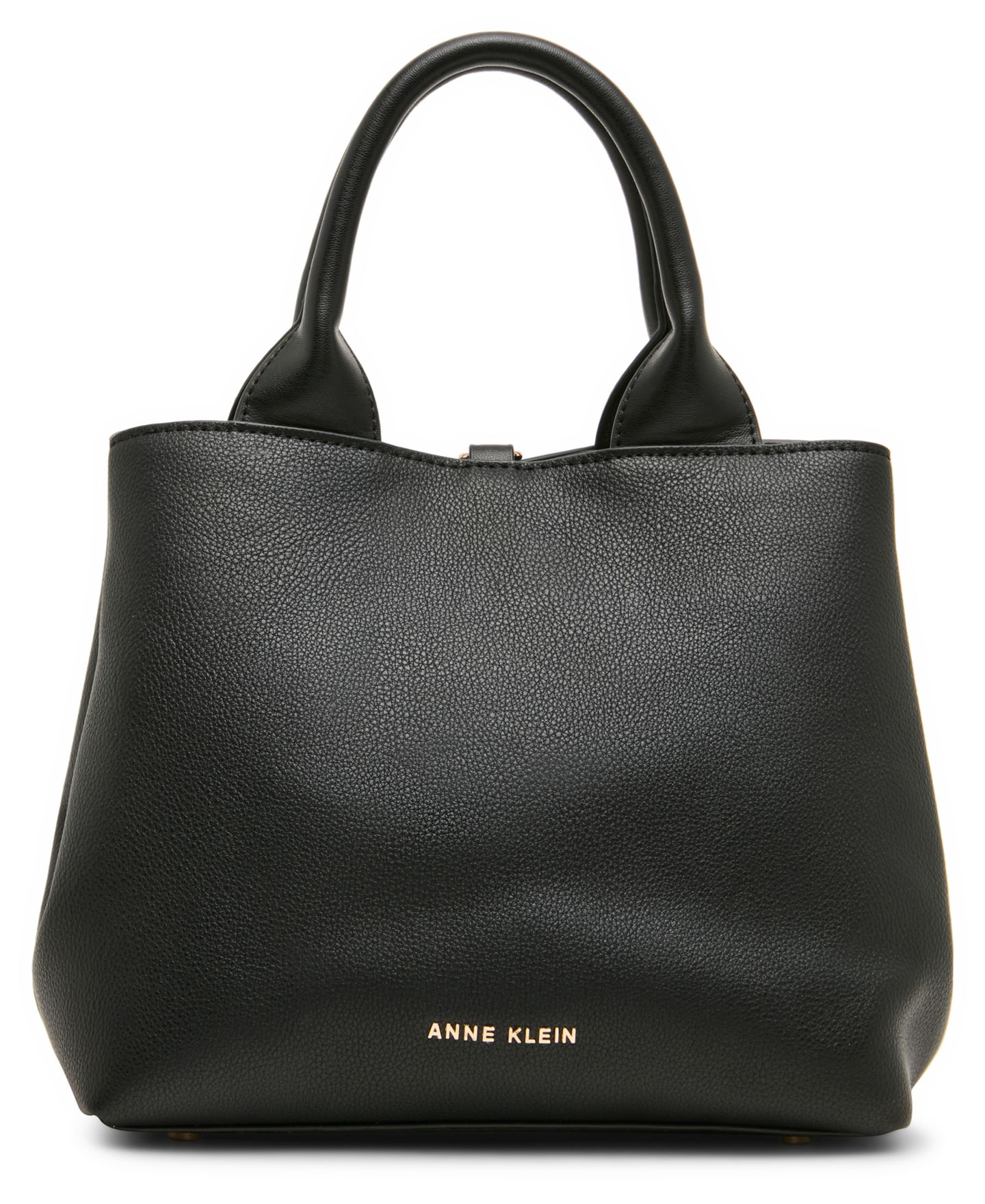 Женская маленькая сумка-сэтчел Anne Klein кросс-сумки через плечо, трансформер, цвет: Чёрный — фото 2