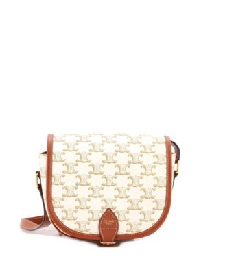 Medium Folco Bag Triomphe Coated Canvas