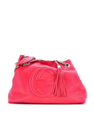 Medium Soho Chain Strap Shoulder Bag Leather