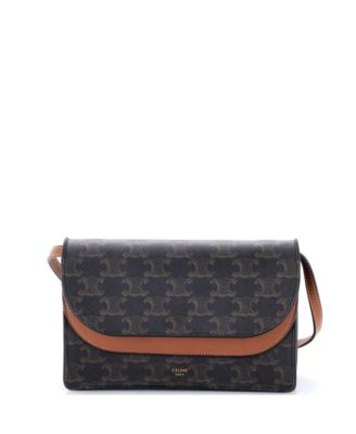 Wallet on Strap Triomphe Coated Canvas