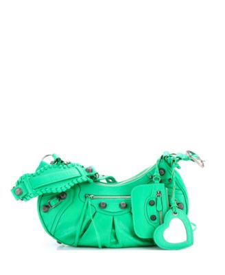 Small Le Cagole Giant Studs Shoulder Bag Leather