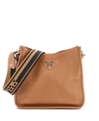 Medium Logo Strap Hobo Leather
