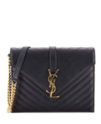 Classic Monogram Matelasse Chevron Leather Shoulder Bag