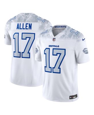 Men's Josh Allen White Buffalo Bills Rivalries Collection Stitched Limited Jersey