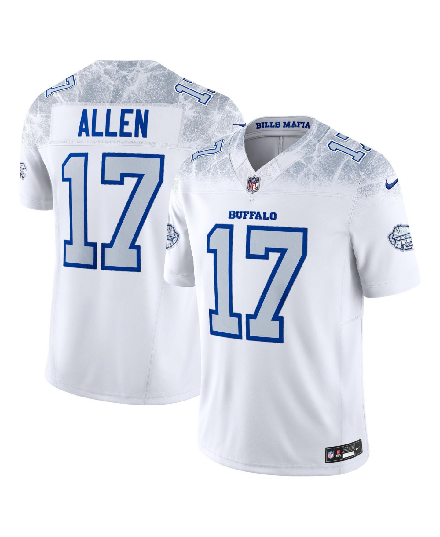 Мужской топ Nike Josh Allen White Buffalo Bills Rivalries Collection Stitched Limited Jersey — фото 1