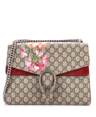 Dionysus Floral-Print Chain-Strap GG Coated Canvas Shoulder Bag