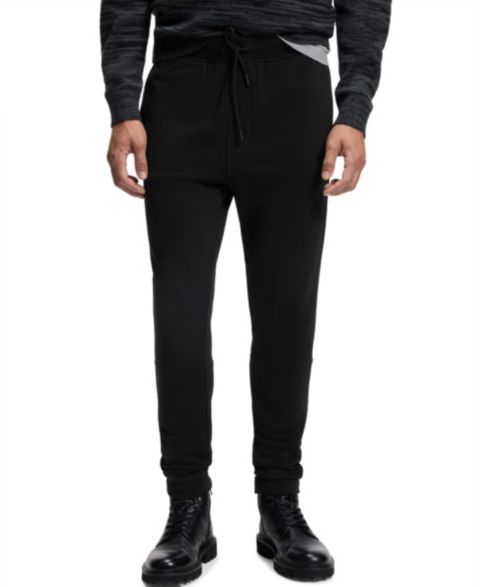 Мужские брюки Hugo Boss Logo Patch Tracksuit Bottoms, цвет: Чёрный