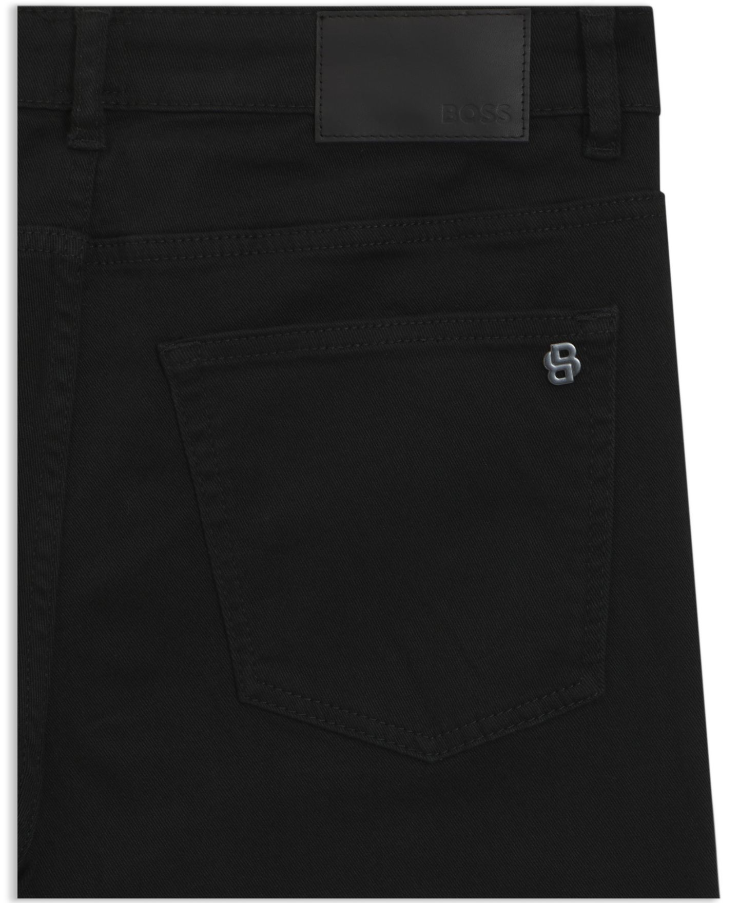 Мужские джинсы Hugo Boss Comfort-Stretch Slim-Fit, цвет: Чёрный — фото 4
