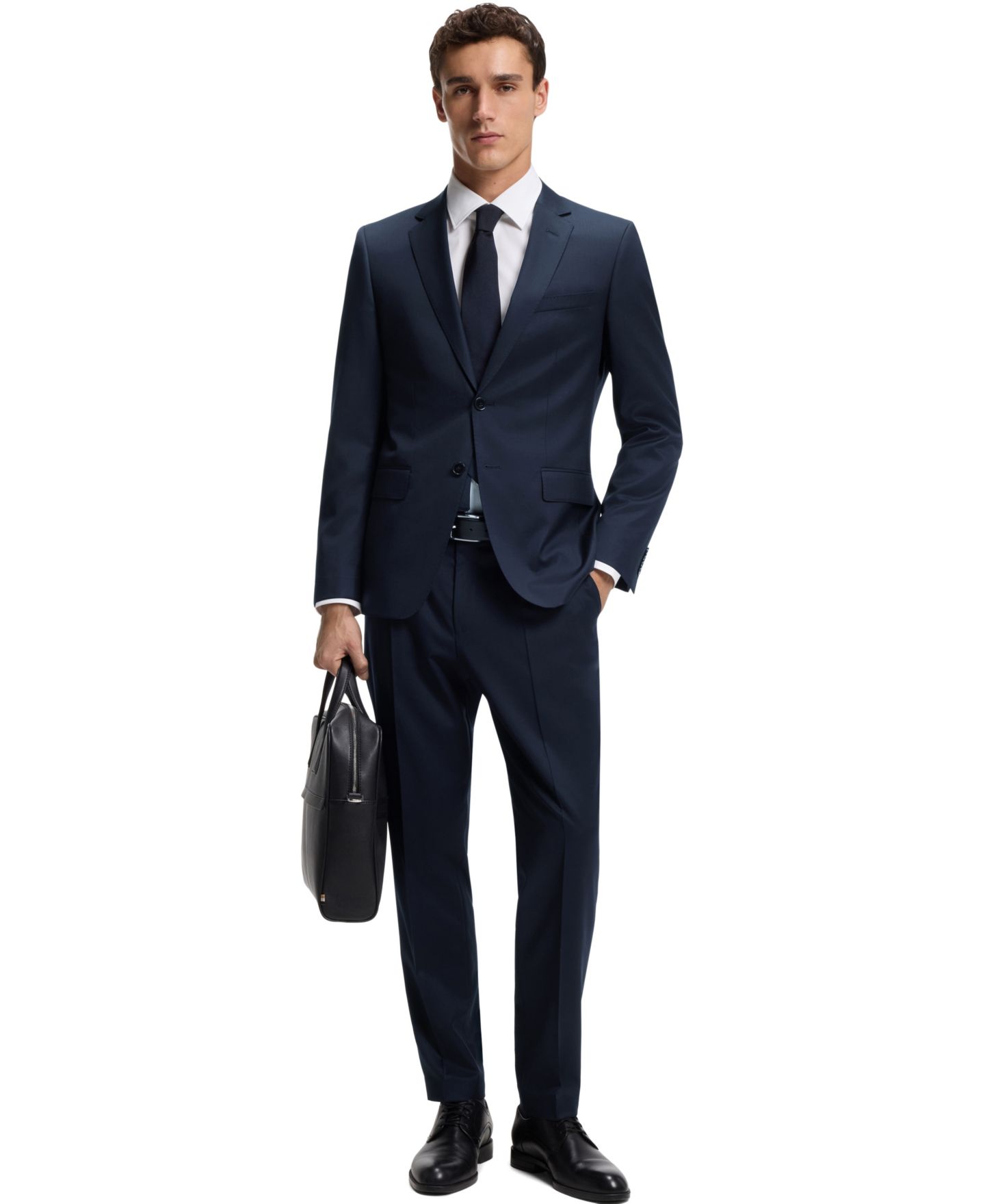 Мужская куртка Hugo Boss Single-Breasted, цвет: Тёмный синий — фото 7