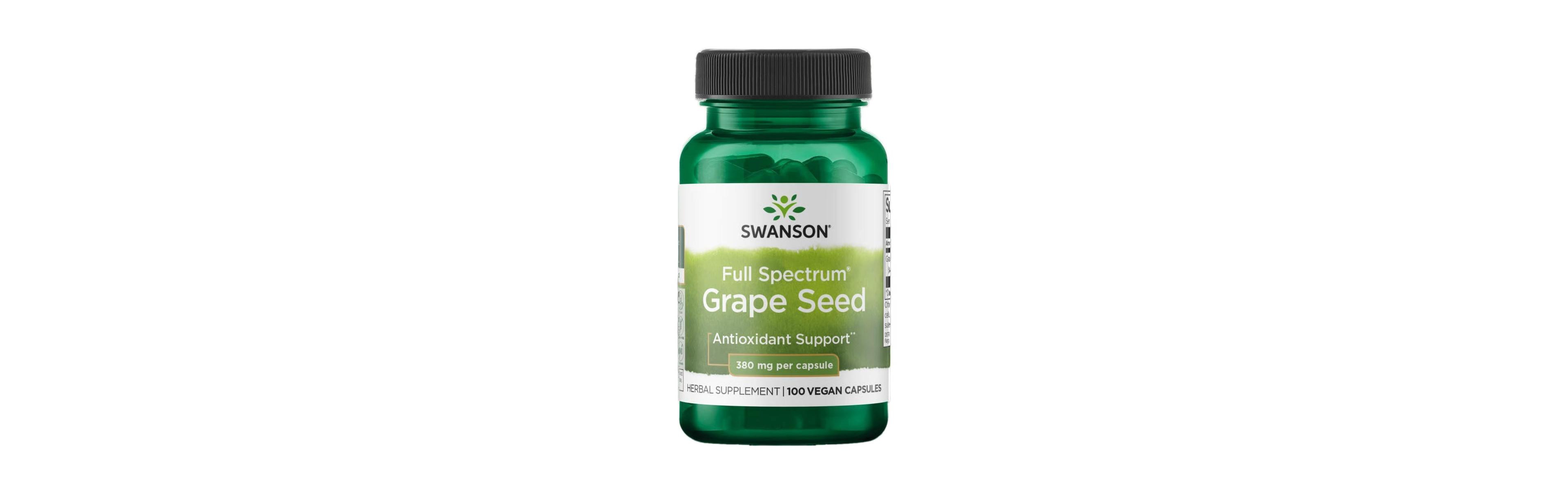 Swanson Grape Seed Extract, Herbal Supplement, 380 mg, 100 Capsules
