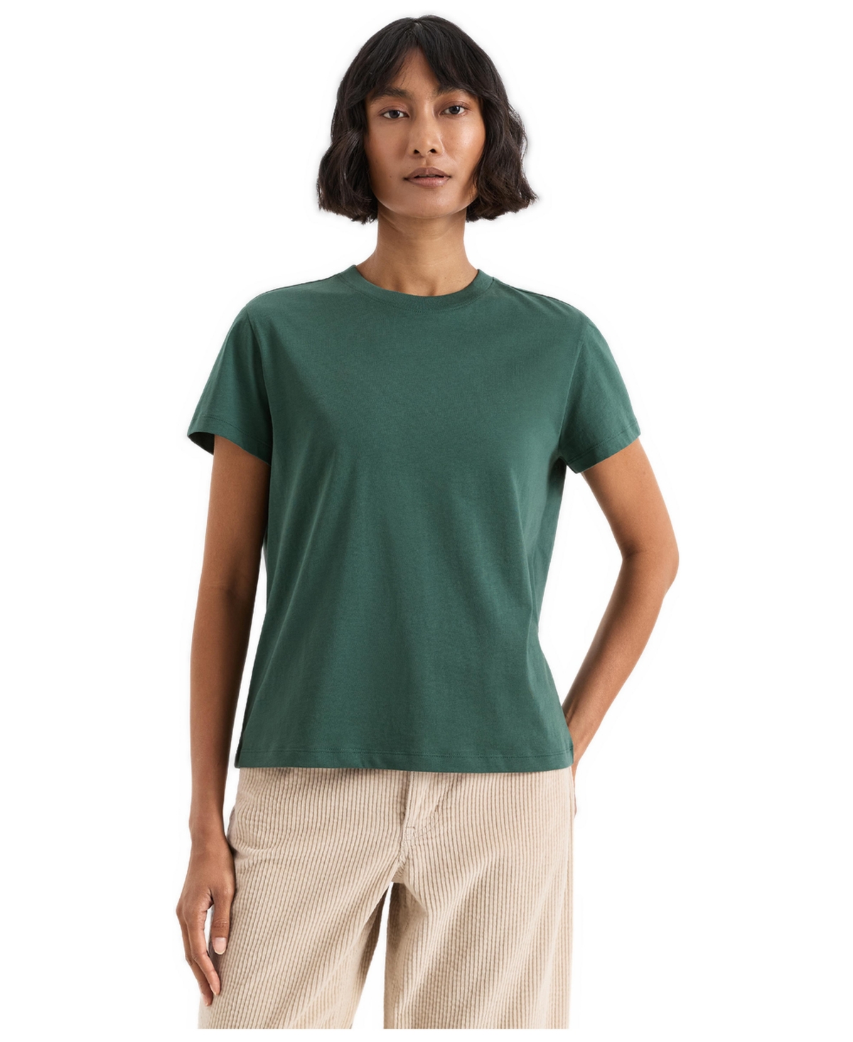 Pact Women's Organic Cotton Essential Crewneck Tee - Juniper